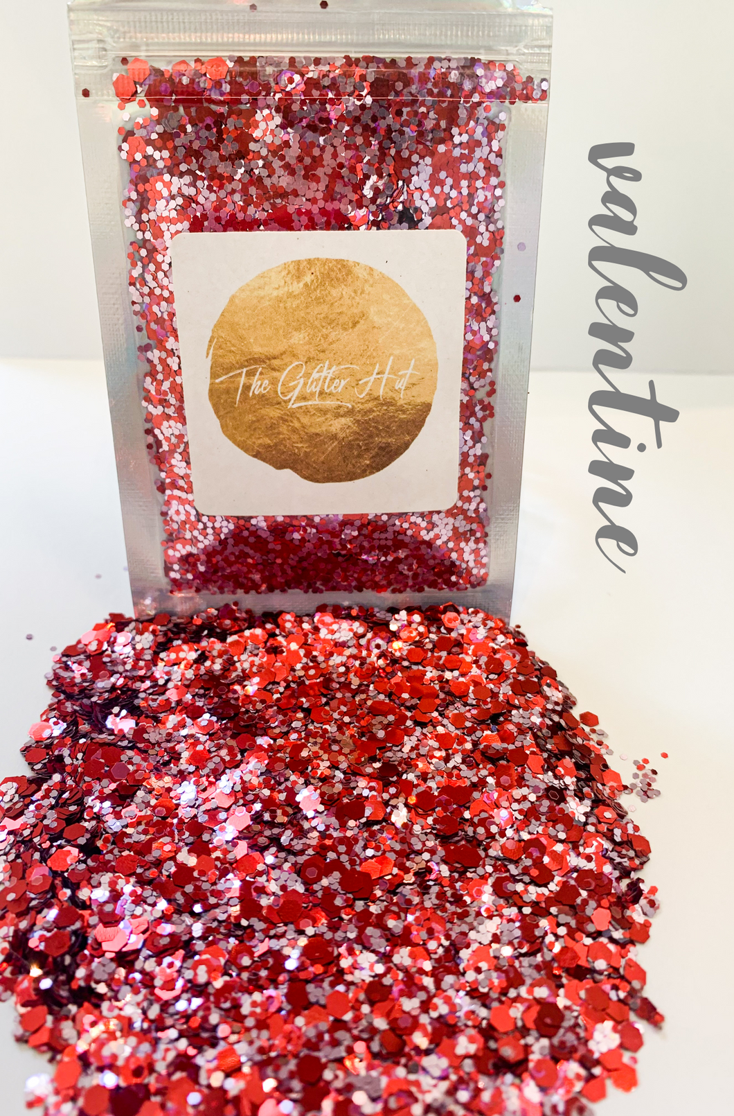 Chunky Mixed Glitter Bag - Valentine