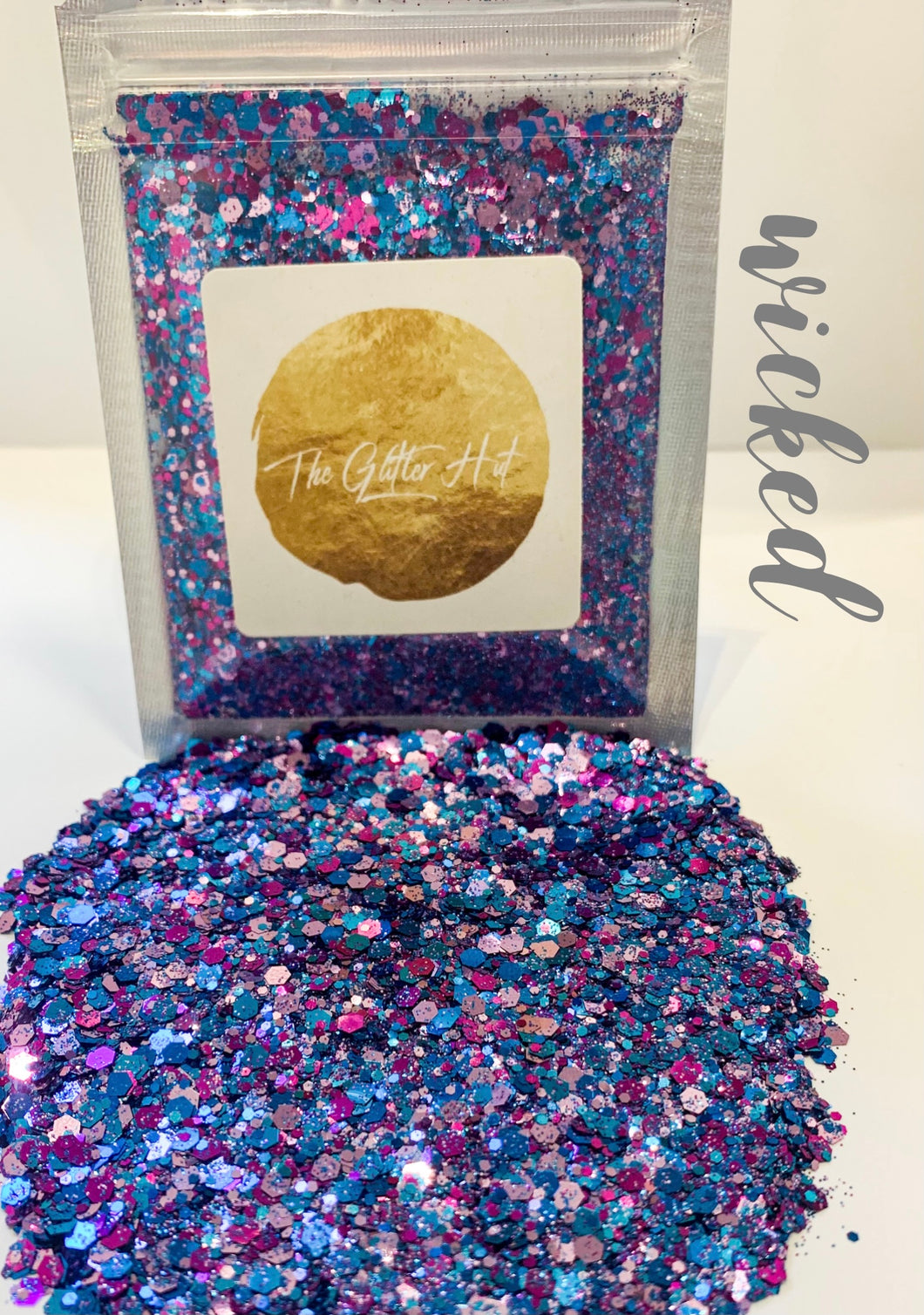 Chunky Fine Mixed 10g Glitter Bag - Wicked