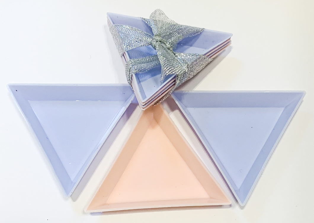 Triangle Glitter Trays - 3 pack