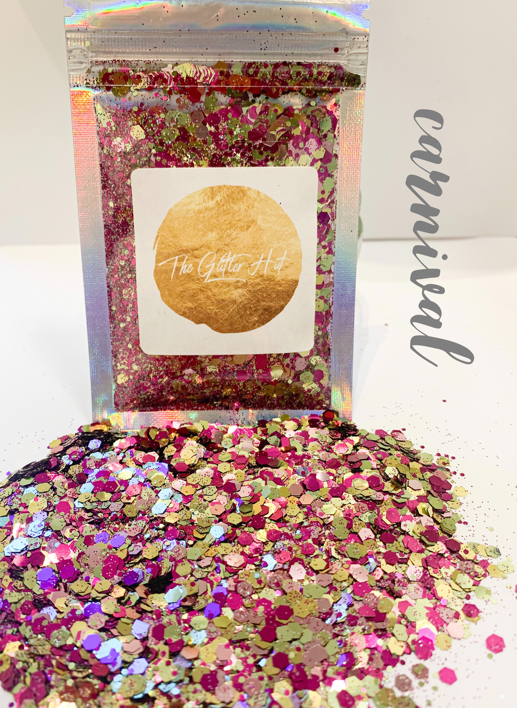 Chunky Fine Mixed Glitter Bag - Carnival