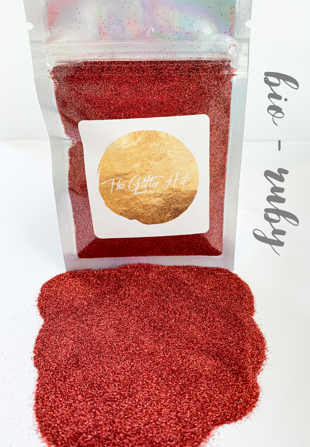 SALE Biodegradable Fine 10g Glitter Bag - Ruby