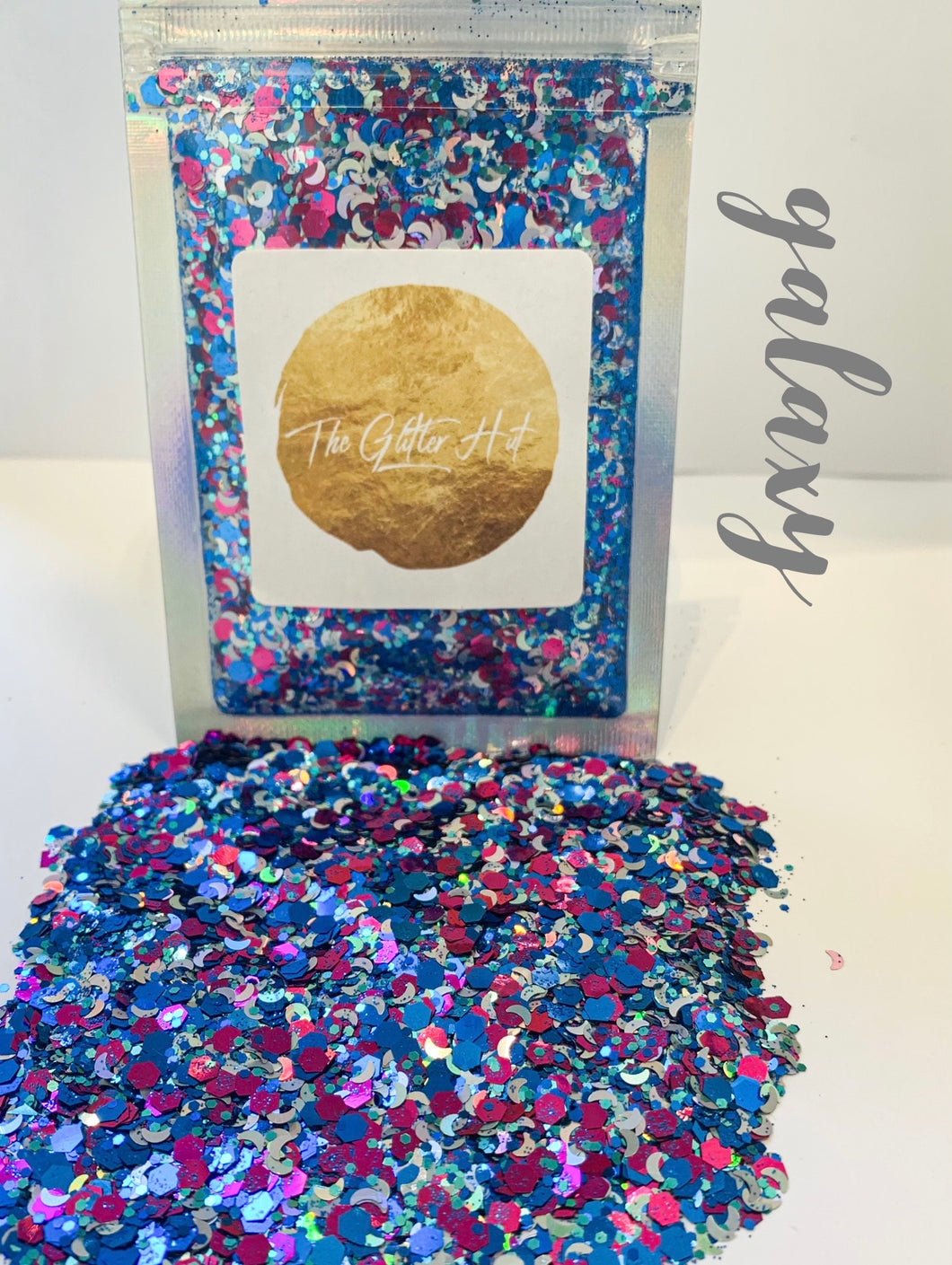 Chunky Mixed Glitter Bag - Galaxy