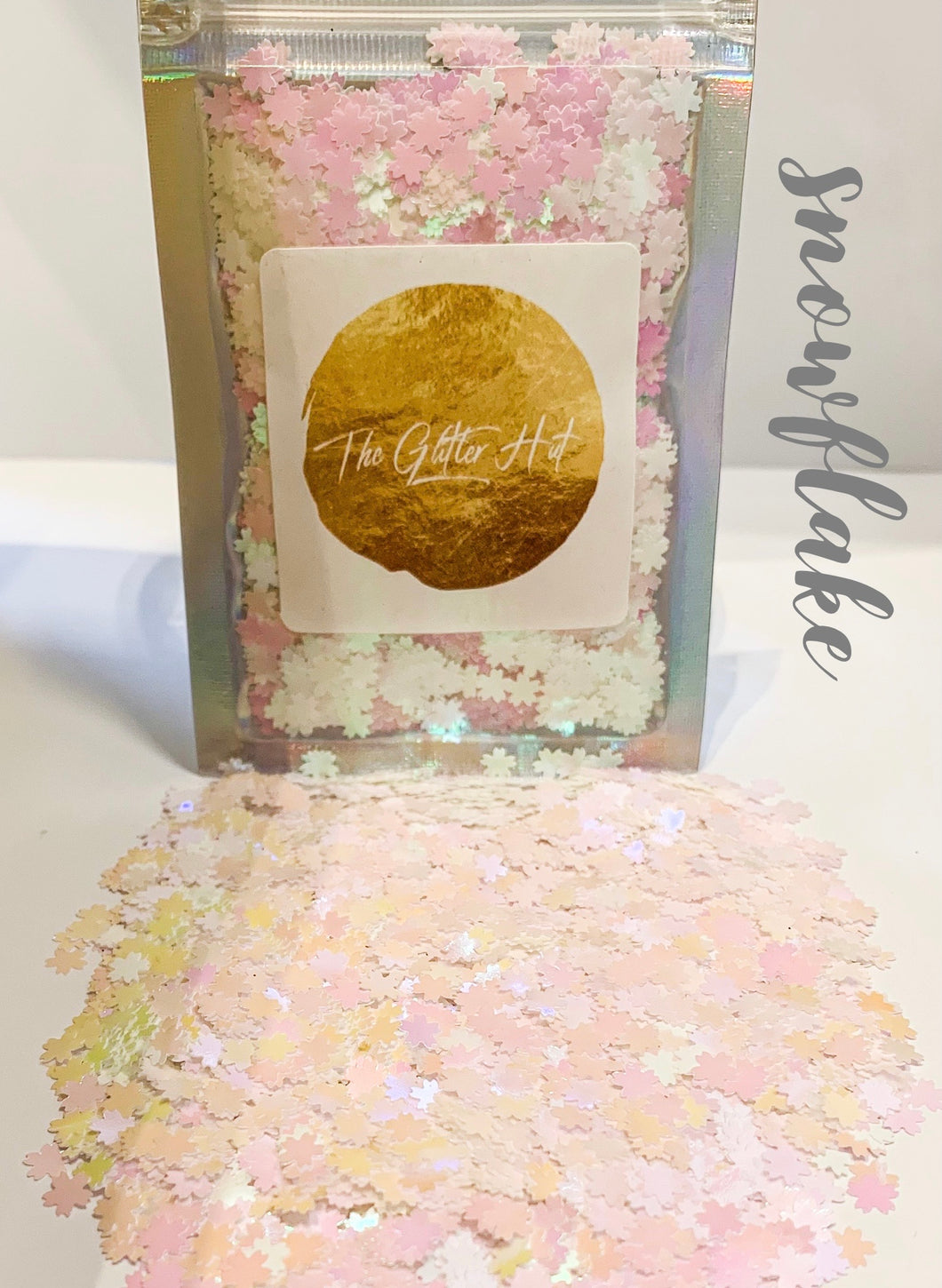 Shaped 10g Glitter Bag - Snowflake