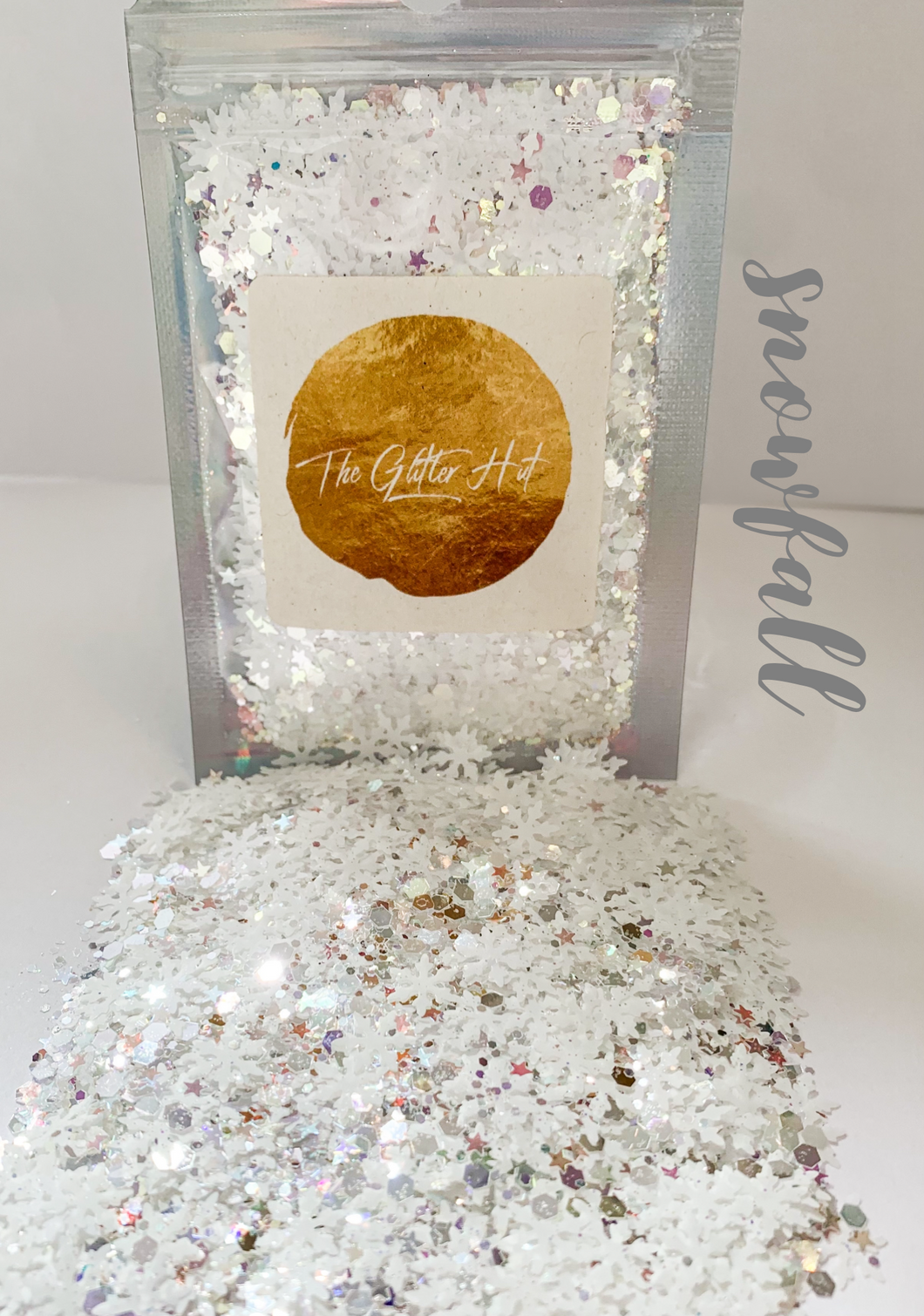 Shaped 10g Glitter Bag - Snowfall