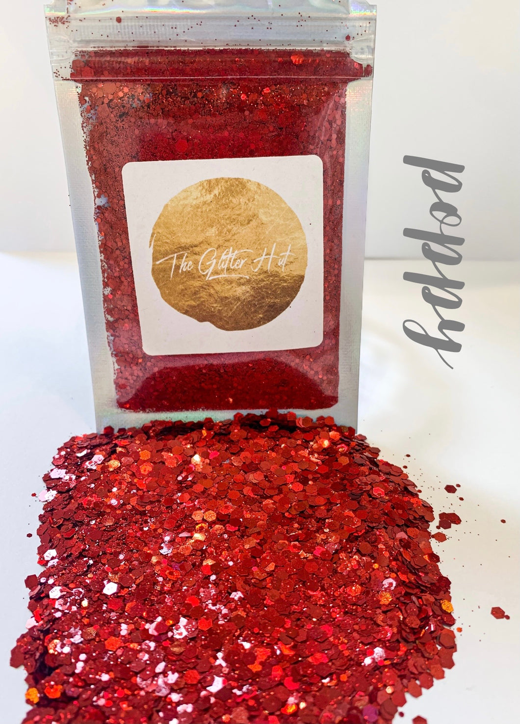 Chunky Fine Mixed Glitter Bag - Poppy