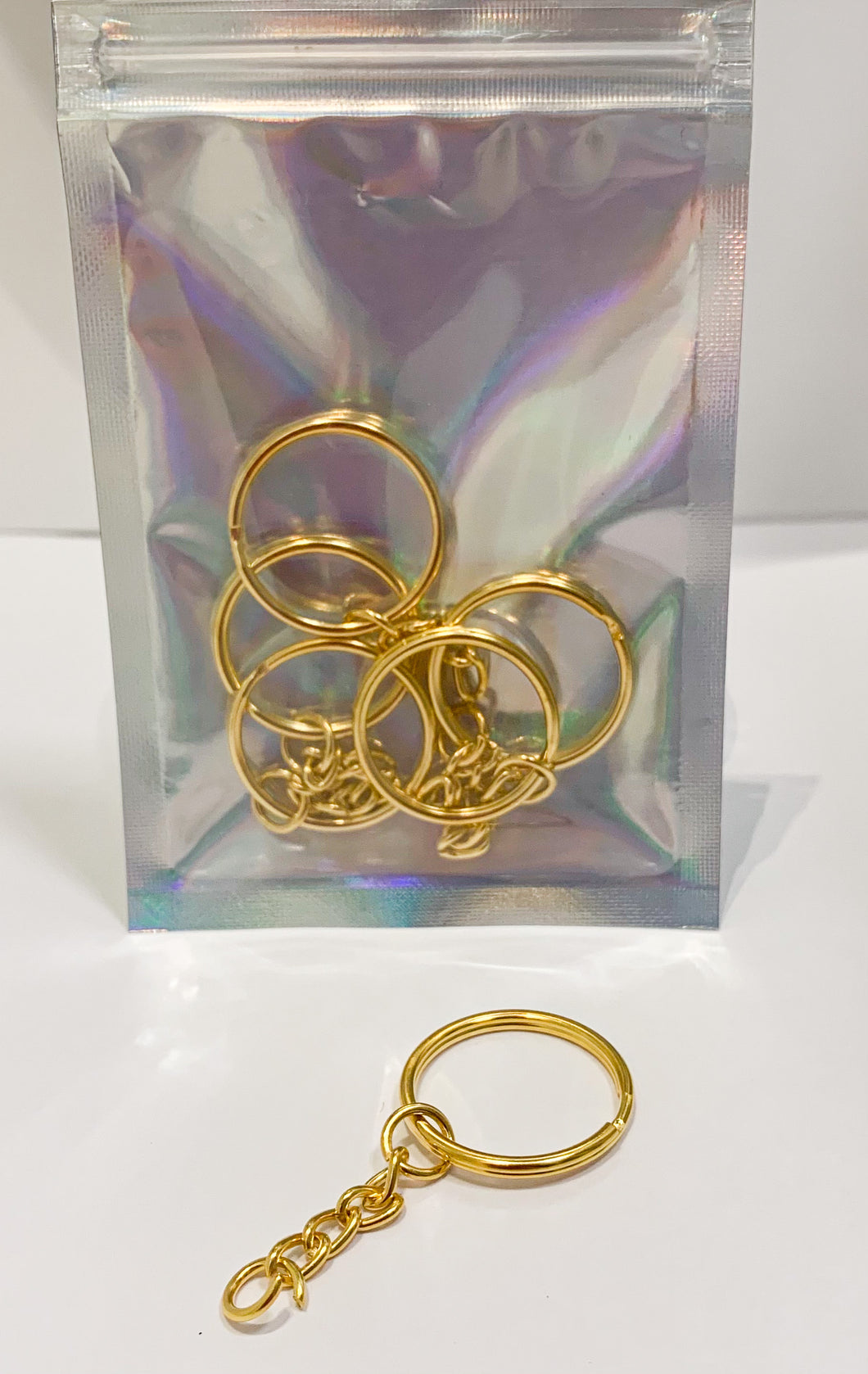 Gold Key Chains - 5 pack