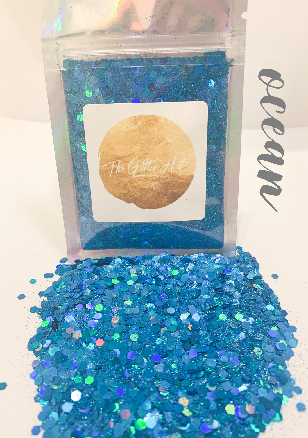 Chunky Fine Mixed 10g Glitter Bag - Ocean