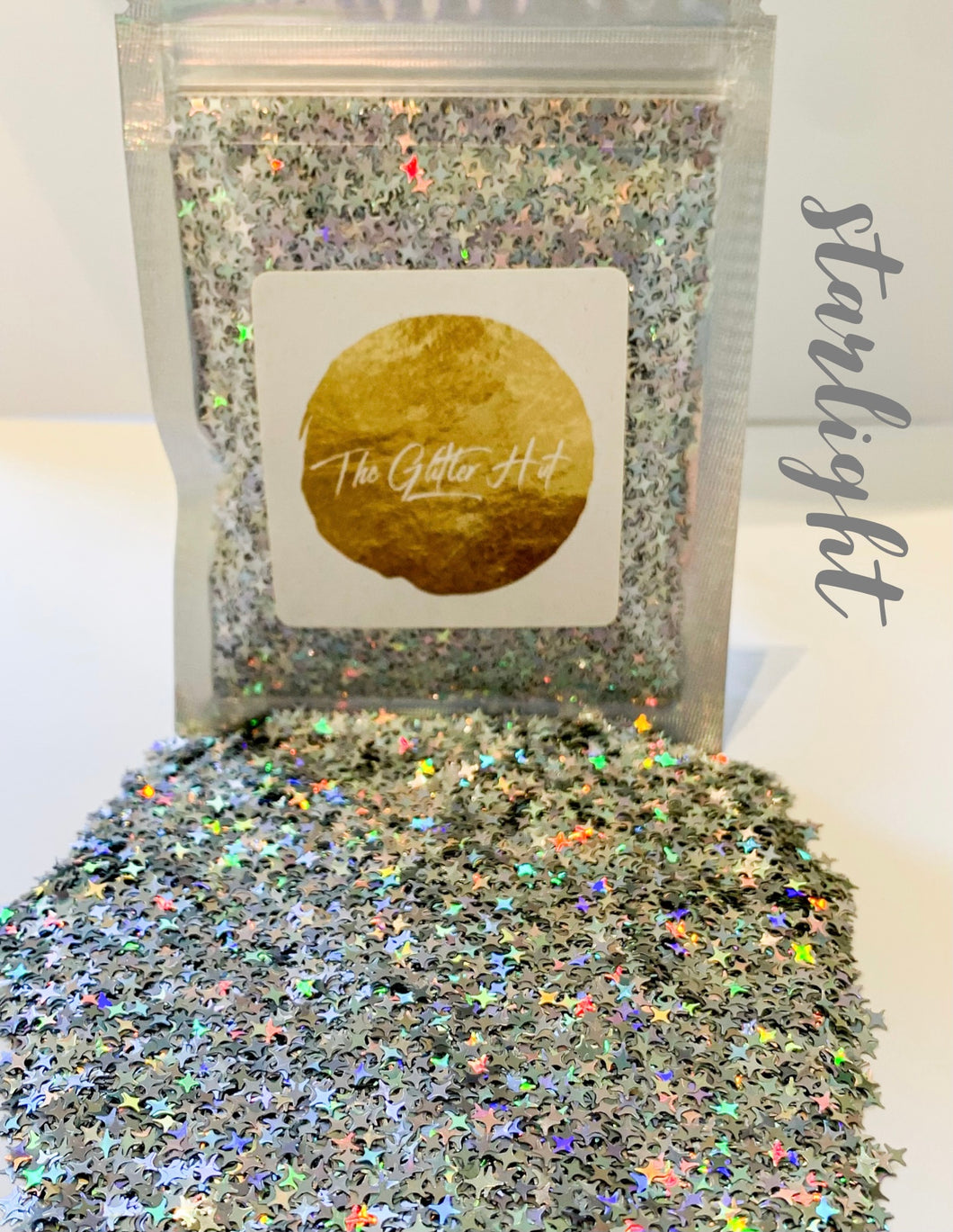 Shaped 10g Glitter Bag - Starlight