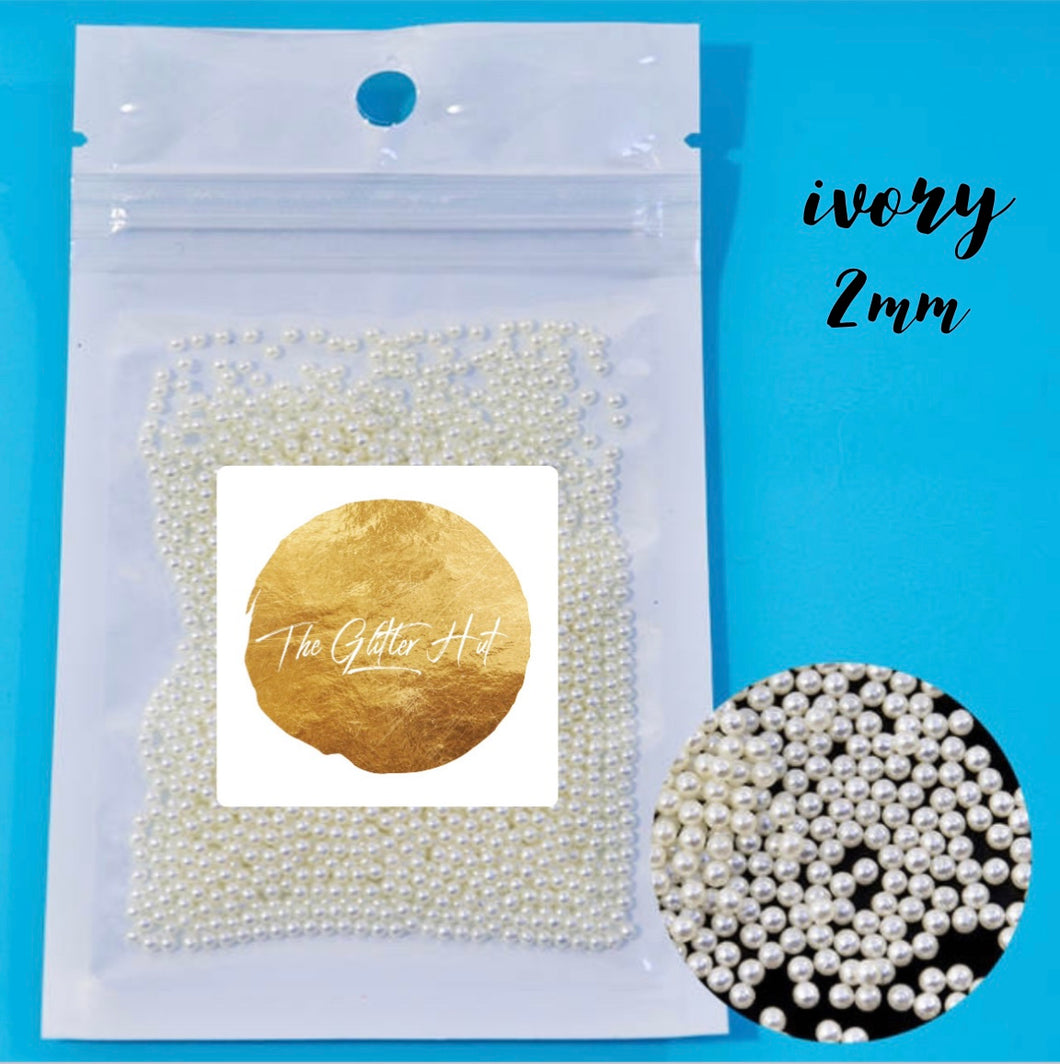 Ivory Pearls - no hole