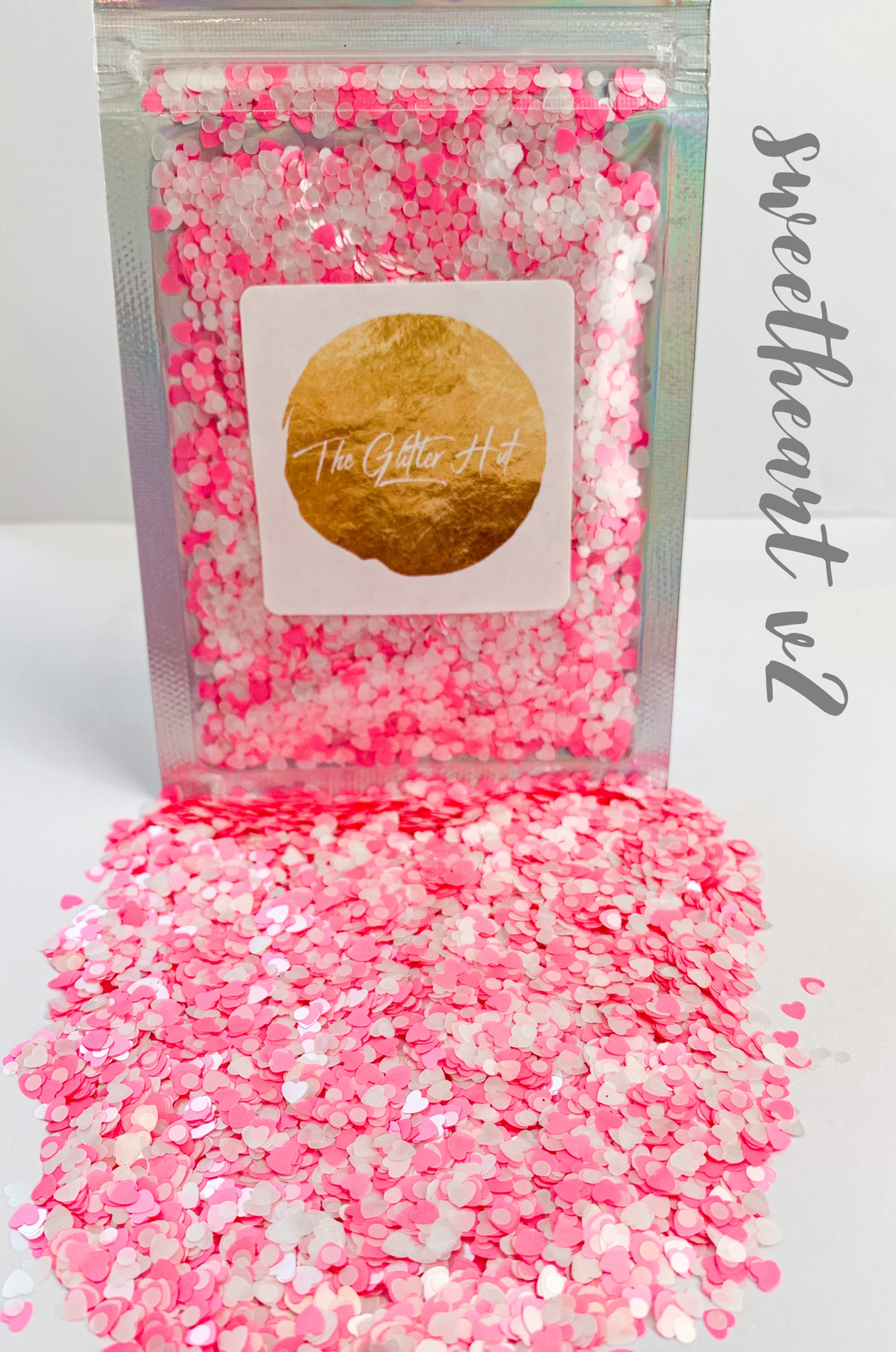 Shaped 10g Glitter Bag - Sweetheart v2