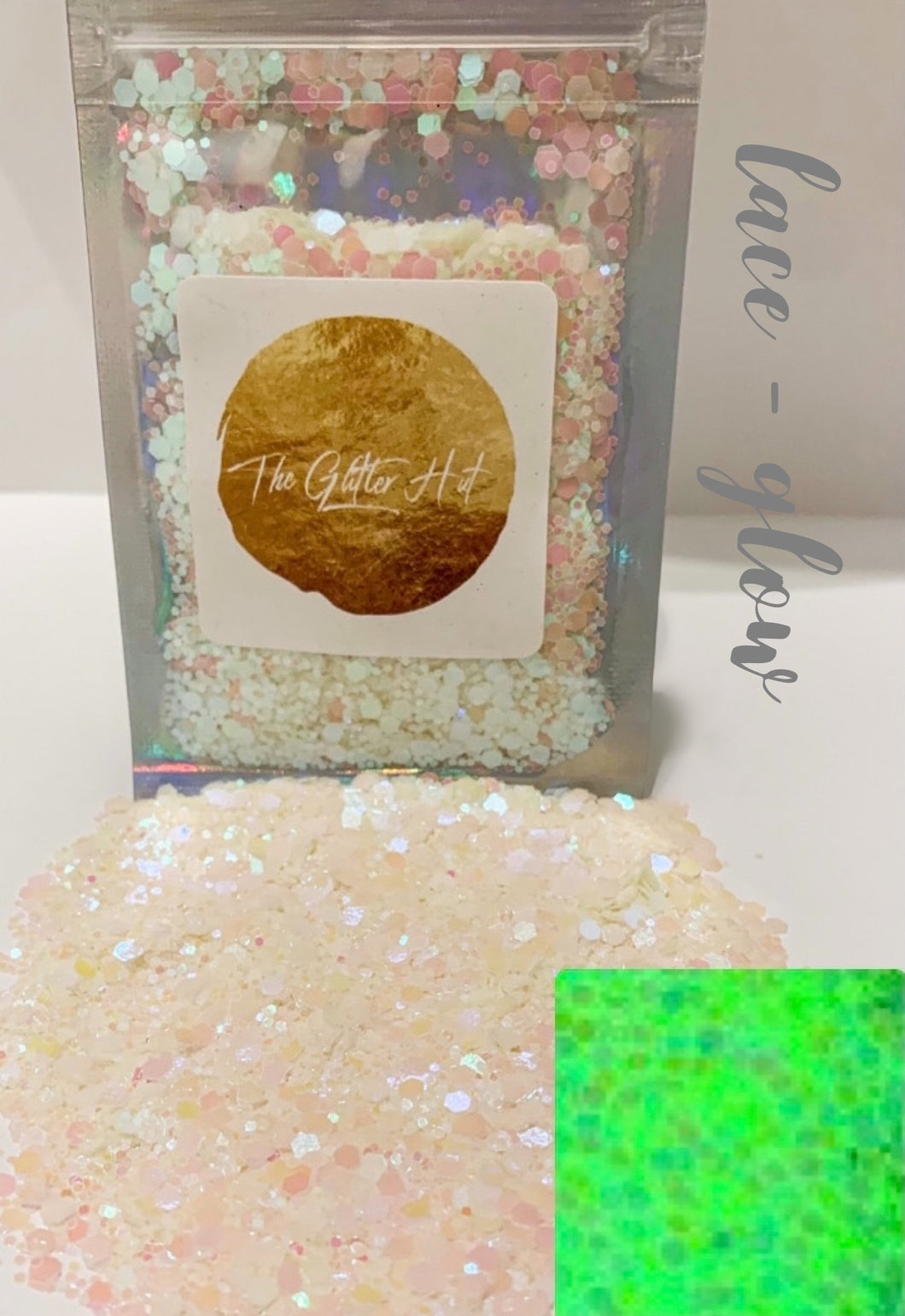 Glowing 10g Glitter Bag - Lace